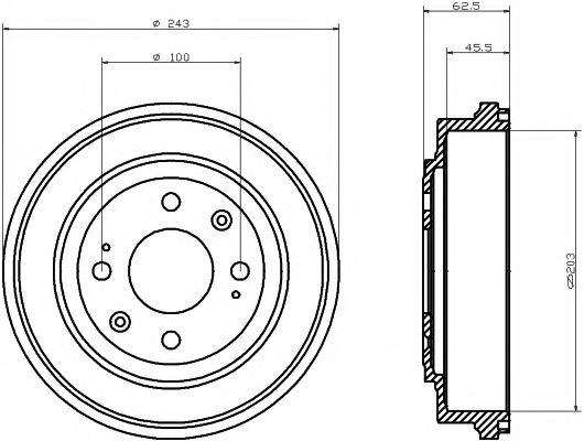 PAGID 61284 Brake Drum